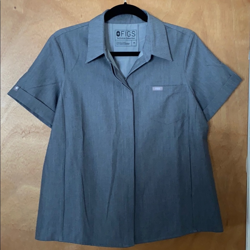 Figs Pilar Scrub Top - Medium Graphite